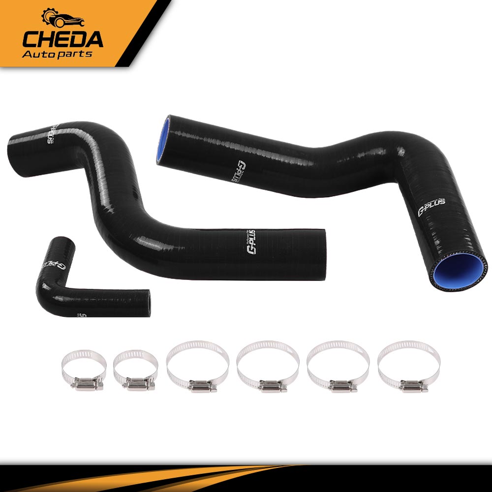 Black Silicone Radiator Hose Kit For 1964-1968 Ford Mustang Cobra