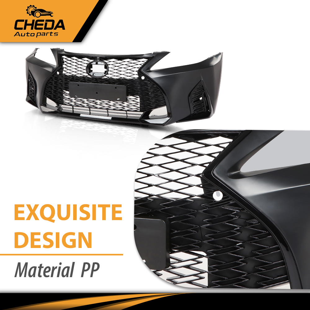 New Front Bumper Conversion to 21+ F-Sport Fit For 2006-2013 Lexus IS250 IS350